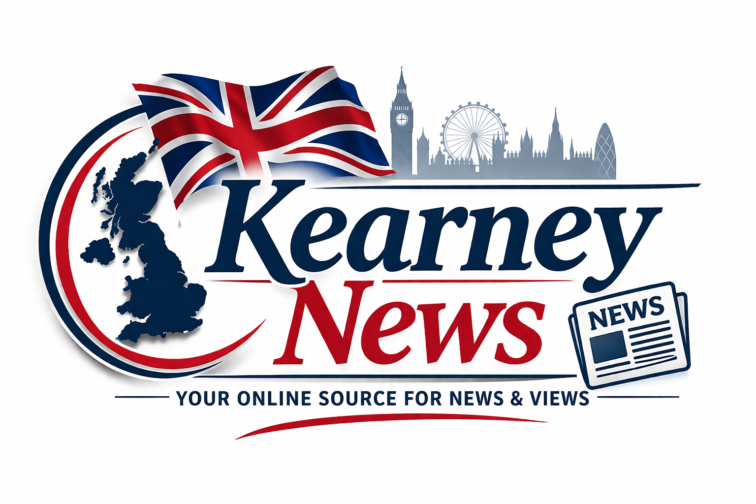 Kearney News UK logo design